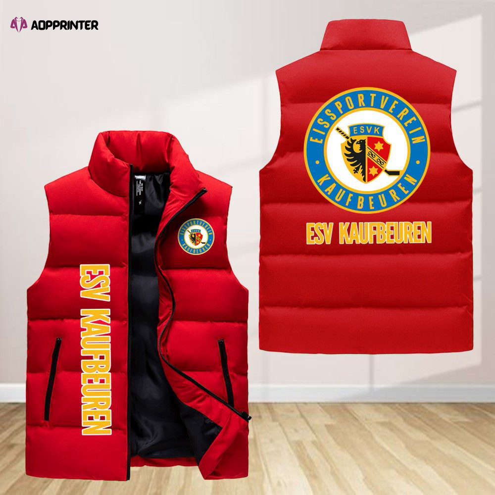 Esv Kaufbeuren Sleeveless Puffer Jacket Custom For Fans Gifts