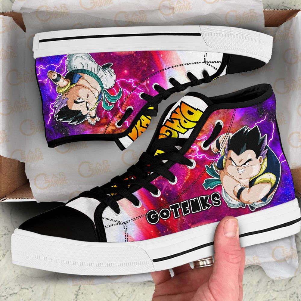 Fat Gotenks High Top Canvas Shoes Custom Dragon Ball Anime For Fans