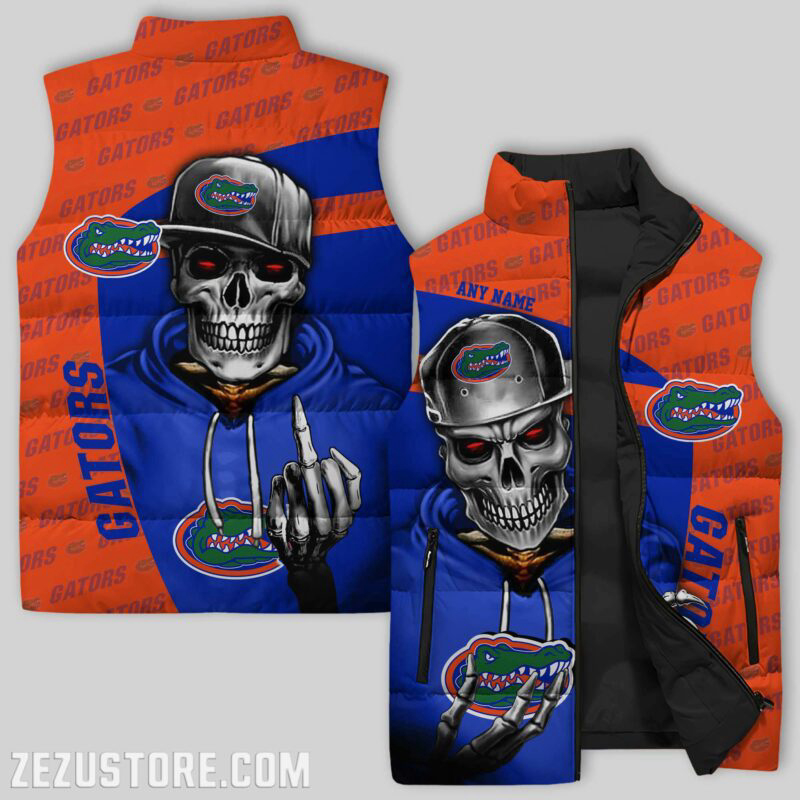Florida Gators NCAA Sleeveless Puffer Jacket Custom For Fans Gifts