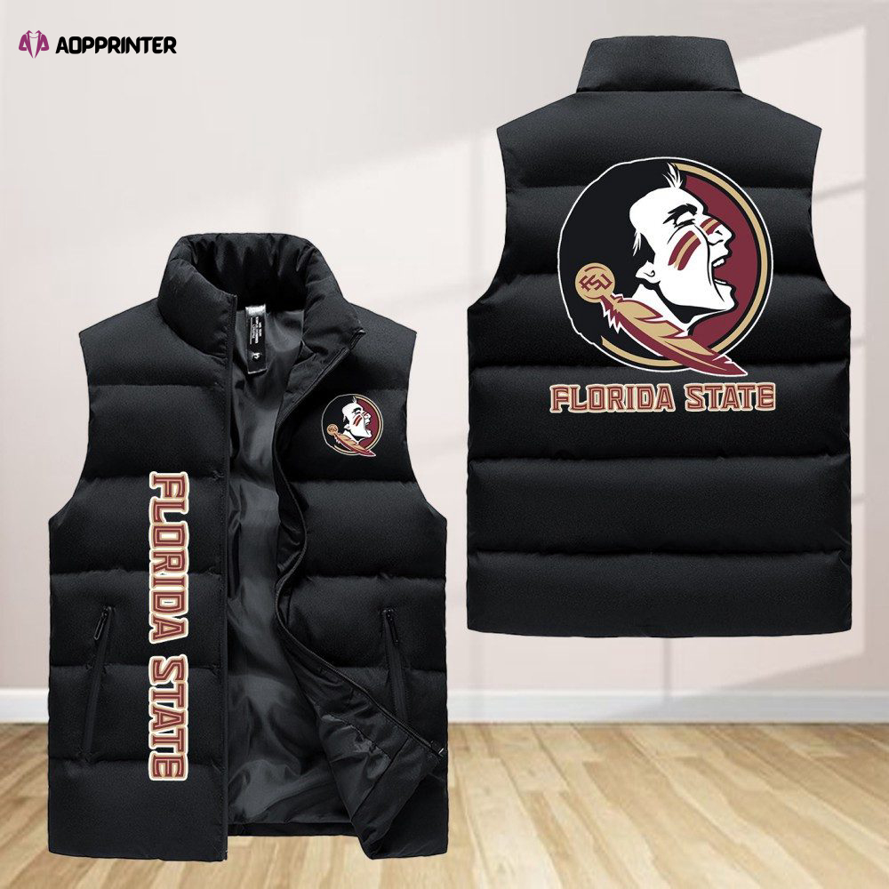 Florida State Seminoles Sleeveless Puffer Jacket Custom For Fans Gifts