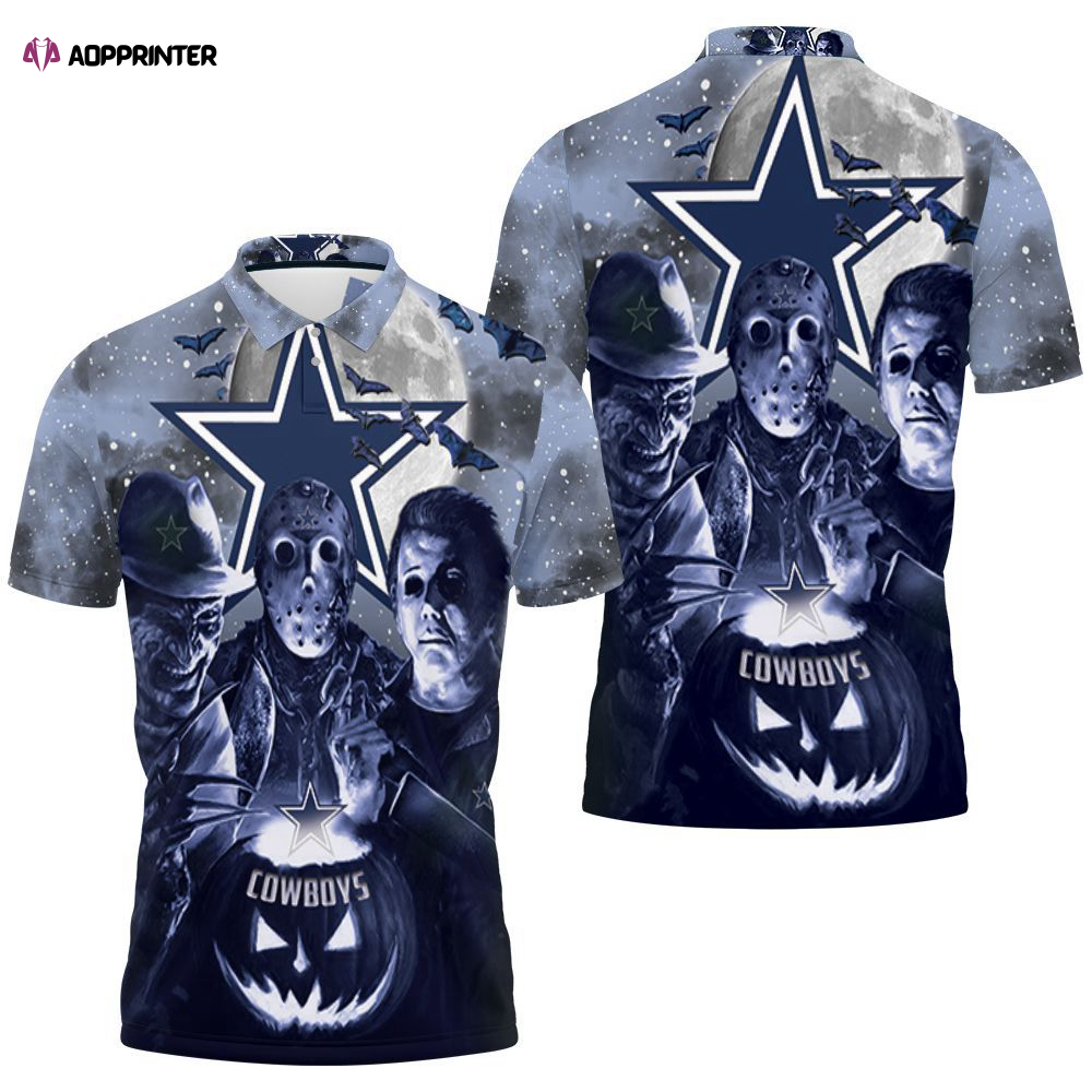 Freddy Jason Myers Love Dallas Cowboys 3D Polo Shirt