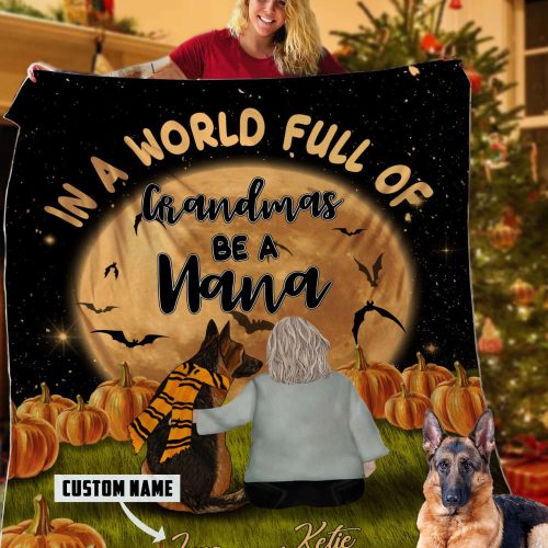 German shepherd- Be a nana blanket DD