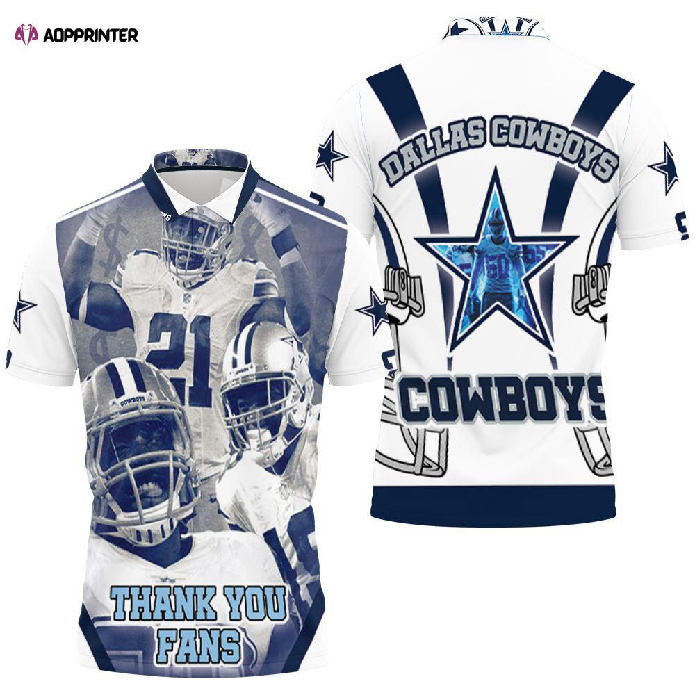 Gift For Fans, Ezekiel Elliott 21 Dallas Cowboys 3D Polo Shirt