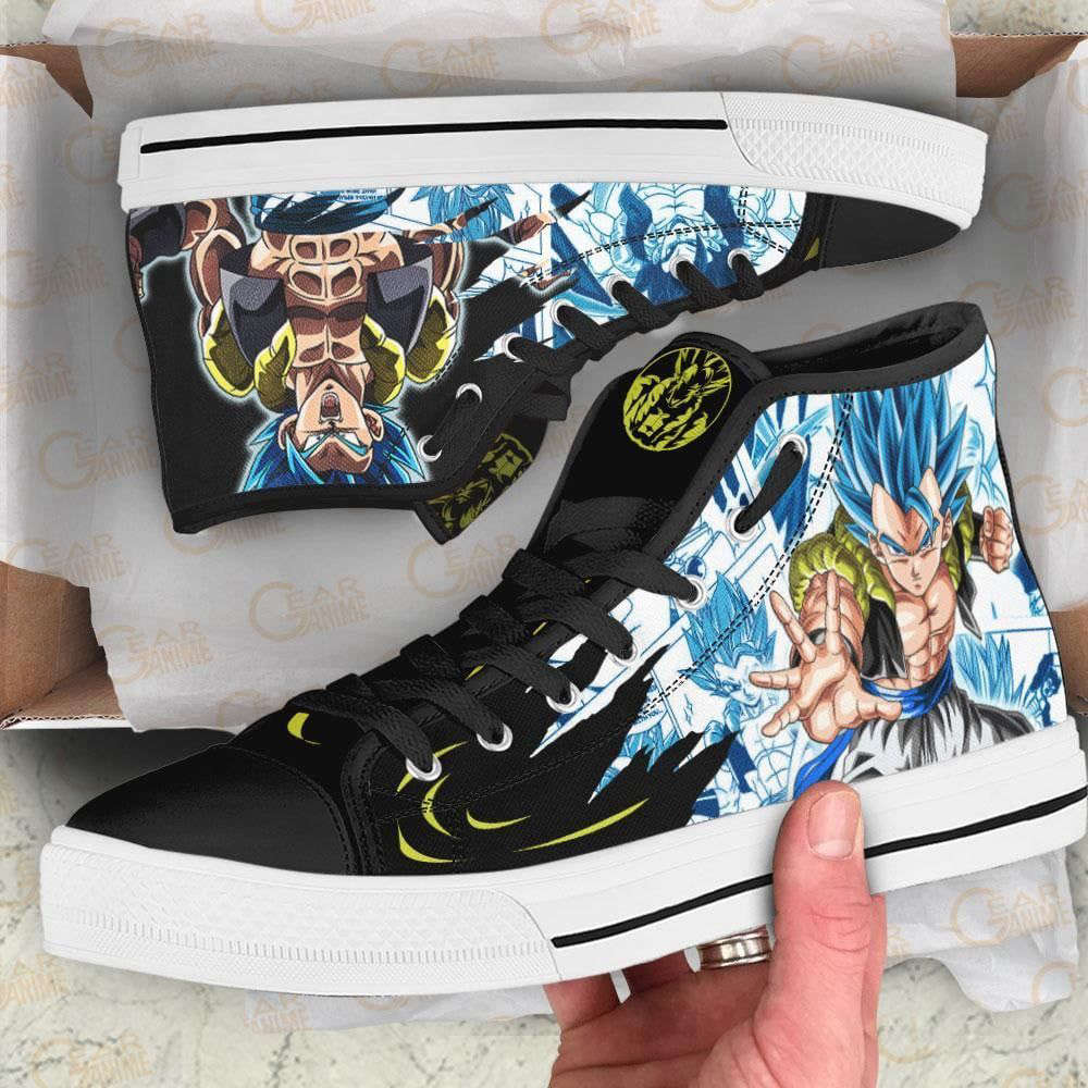 Gogeta High Top Canvas Shoes Custom Dragon Ball Anime For Fans