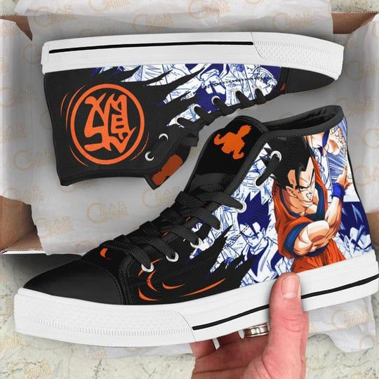 Gohan High Emblem High Top Canvas Shoes Custom Dragon Ball Anime For Fans