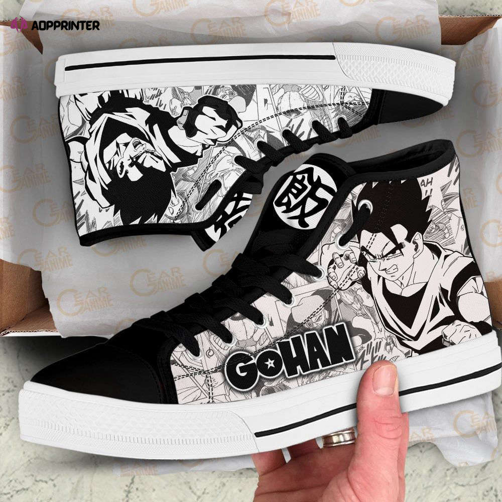 Ken Kaneki Sneakers Tokyo Ghoul Anime High Top Shoes Custom Gifts