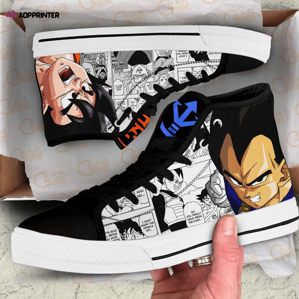 Goku And Vegeta High Top Canvas Shoes Custom Dragon Ball Anime For Fans