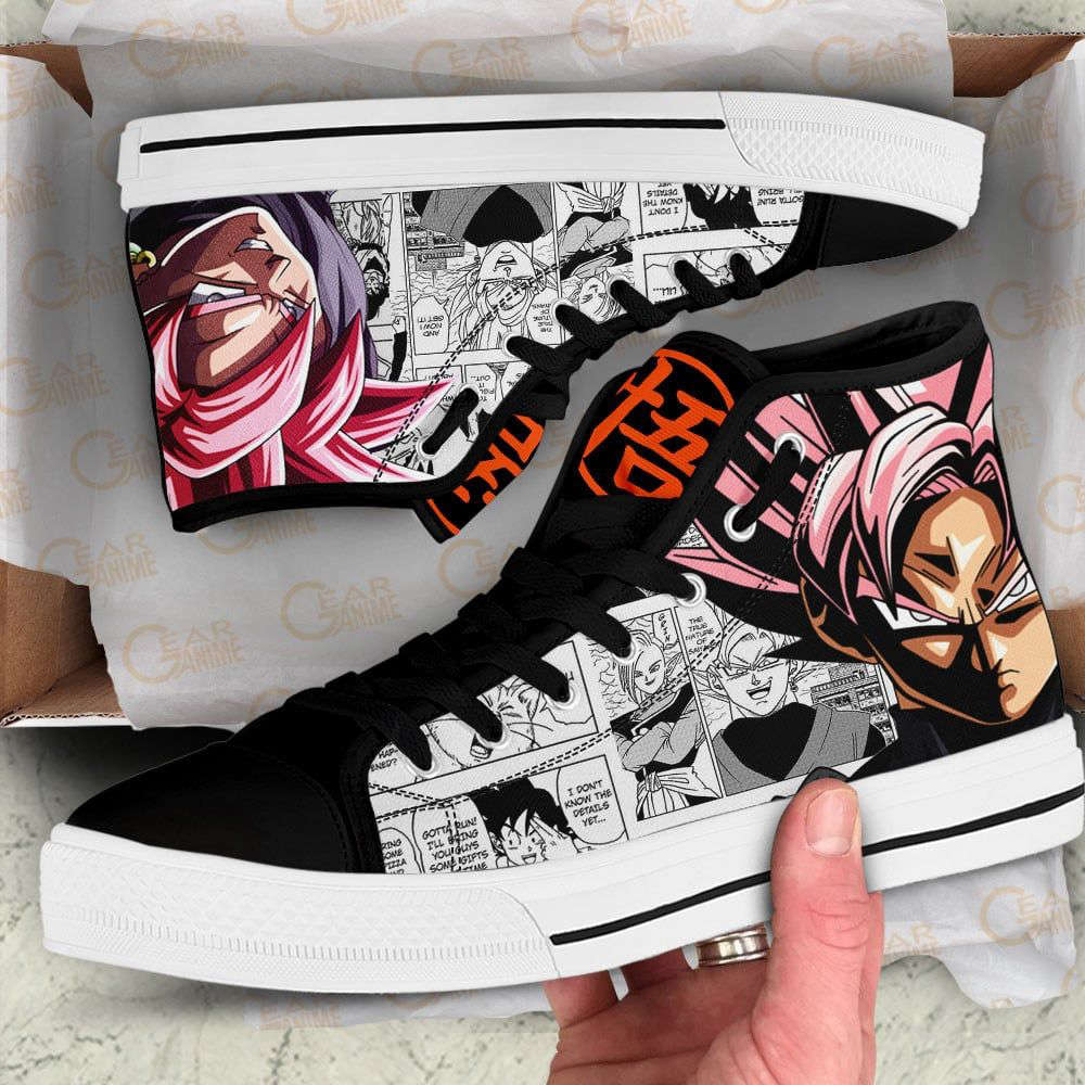 Goku Black High Top Canvas Shoes Custom Dragon Ball Anime For Fans