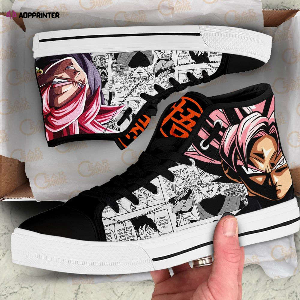 Goku Black High Top Canvas Shoes Custom Dragon Ball Anime For Fans