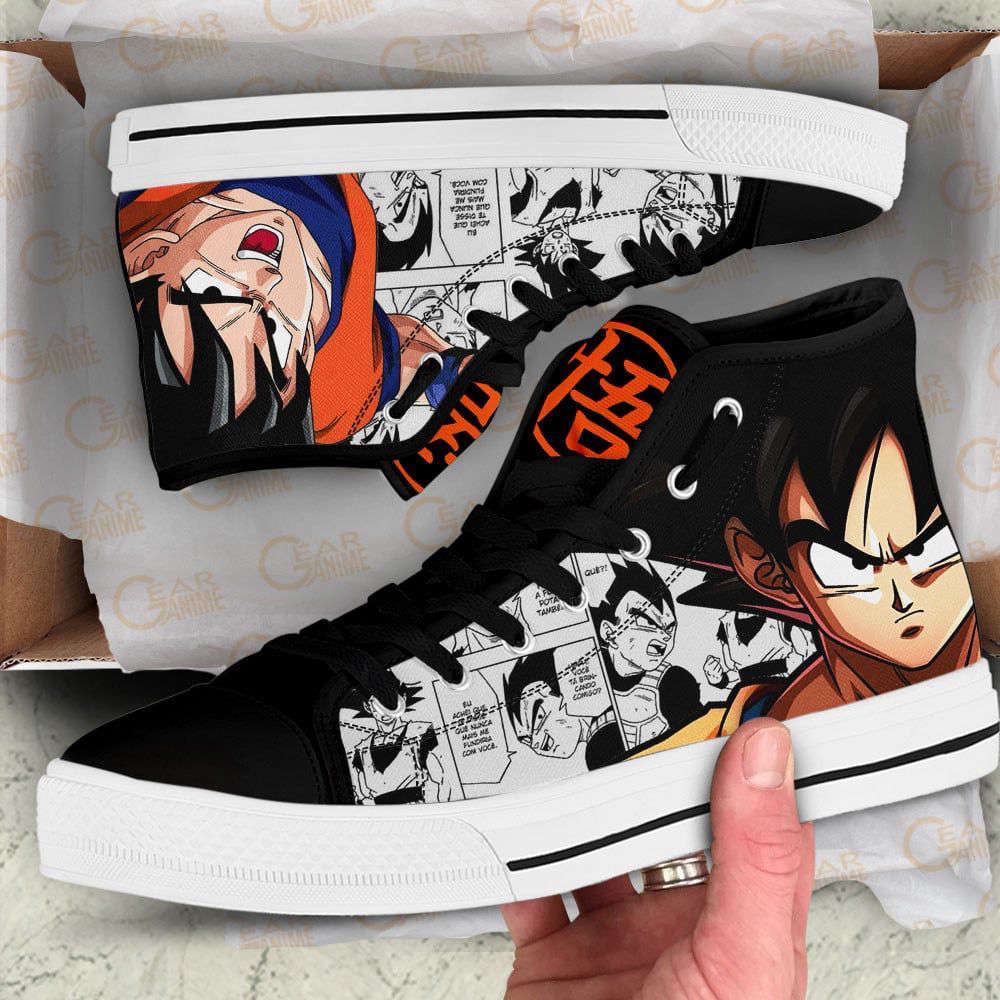 Goku High Top Canvas Shoes Custom Dragon Ball Anime For Fans