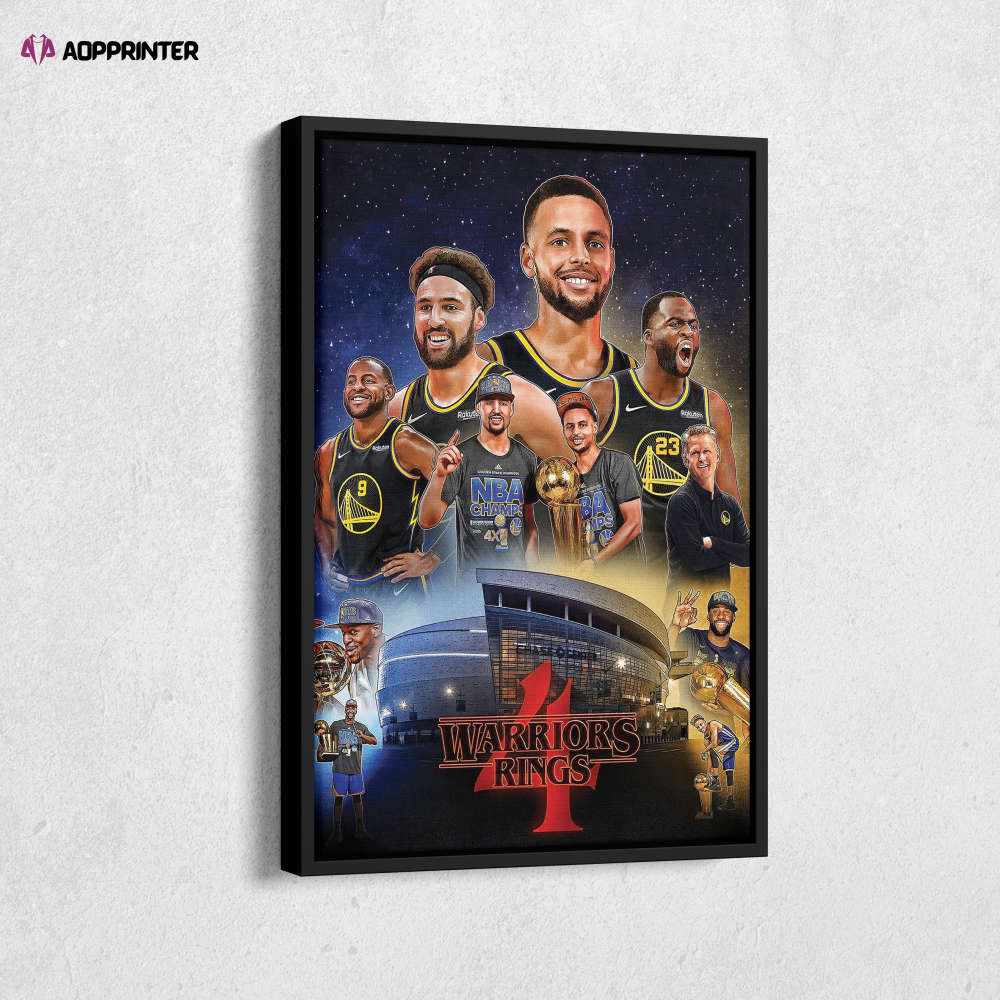 Stephen Curry Art NBA Champion Poster MVP Golden State Warriors