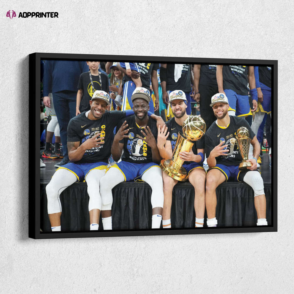 Golden State Warriors Poster 4 time NBA Champions