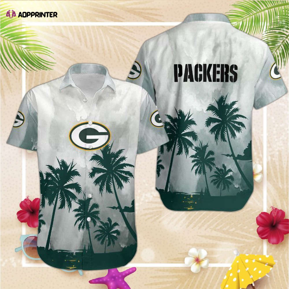 Green Bay Pack 49ers Coconut Trees NFL Gift For Fan Hawaiian