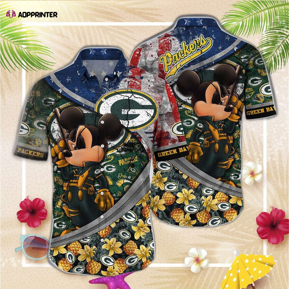 Green Bay Packers NFL-aloha shirt vintage hawaiian shirt