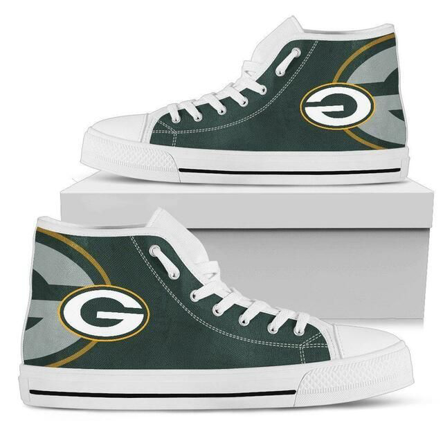 Green Bay Packers NFL Custom Canvas High Top Shoes