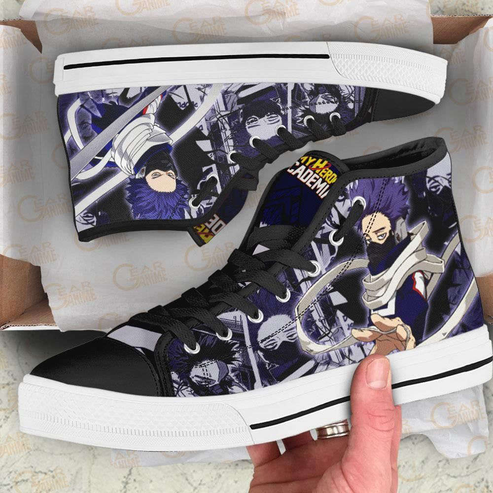 Hitoshi Shinso High Top Shoes Custom My Hero Academia Anime For Fans