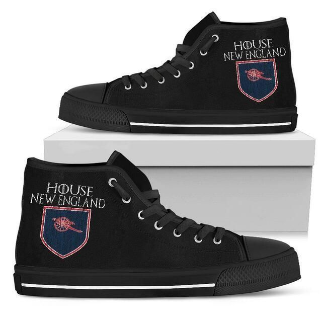 House New England Patriots NFL Custom Canvas High Top Shoes HT1157