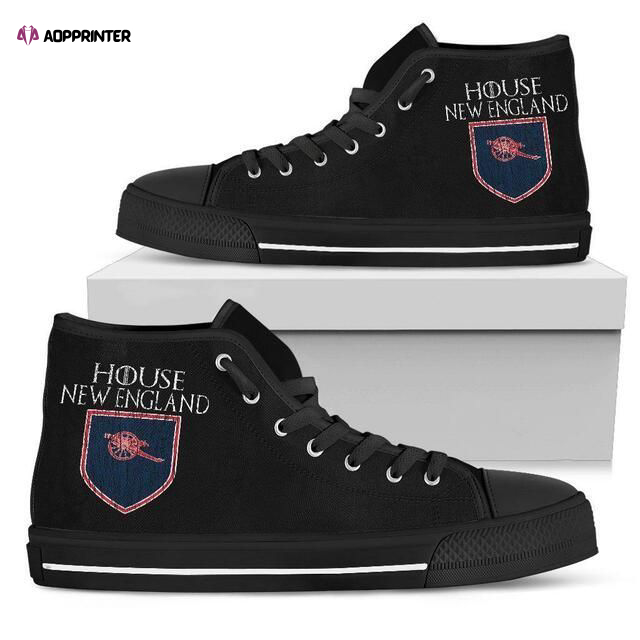 House New England Patriots NFL Custom Canvas High Top Shoes HT1157