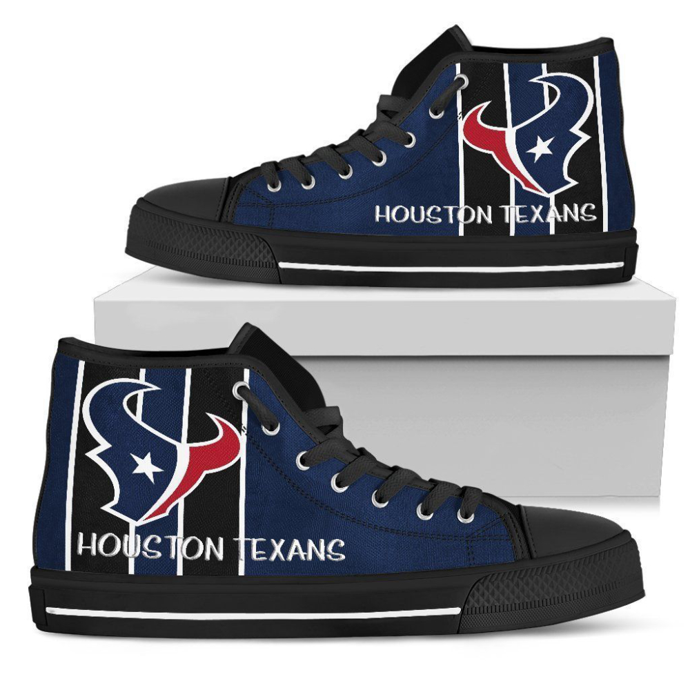 Houston Texans NFL Custom Canvas High Top Shoes HT1141