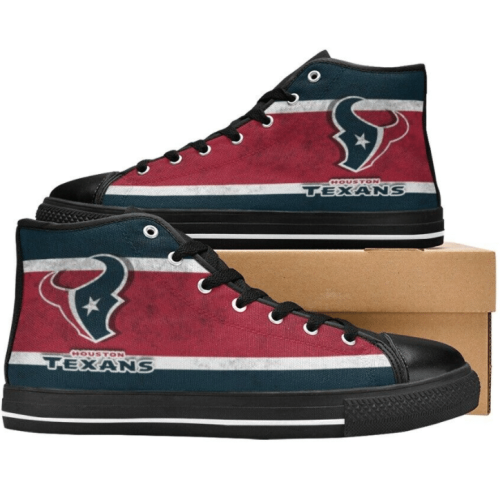 Houston Texans NFL Football Custom Canvas High Top Shoes