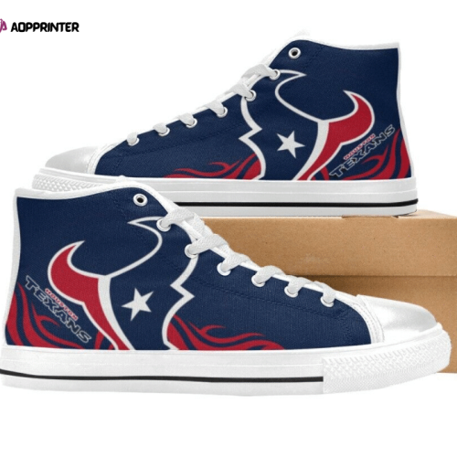 Houston Texans NFL Football Custom Canvas High Top Shoes