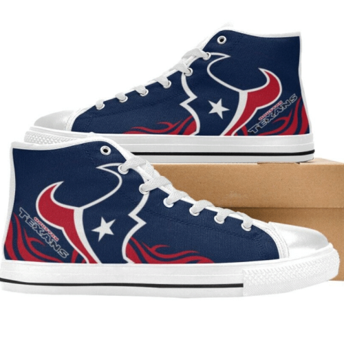 Houston Texans NFL Football Custom Canvas High Top Shoes