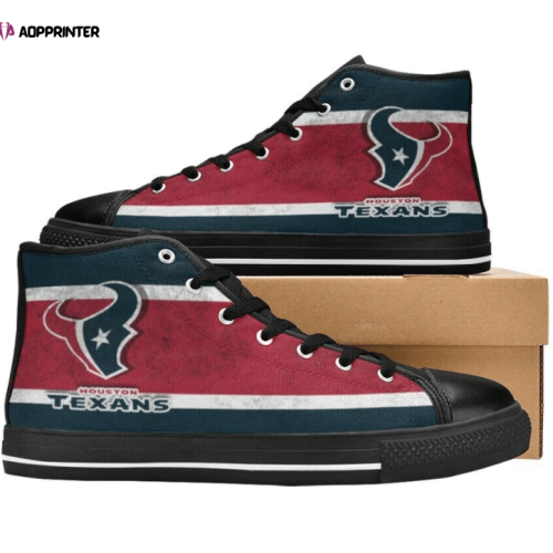 Houston Texans NFL Football Custom Canvas High Top Shoes