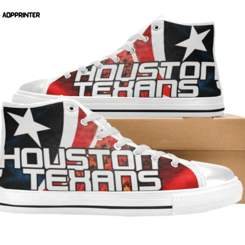 Houston Texans NFL Football Custom Canvas High Top Shoes