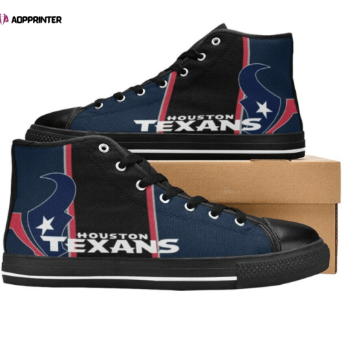 Houston Texans NFL Football Custom Canvas High Top Shoes HT1107