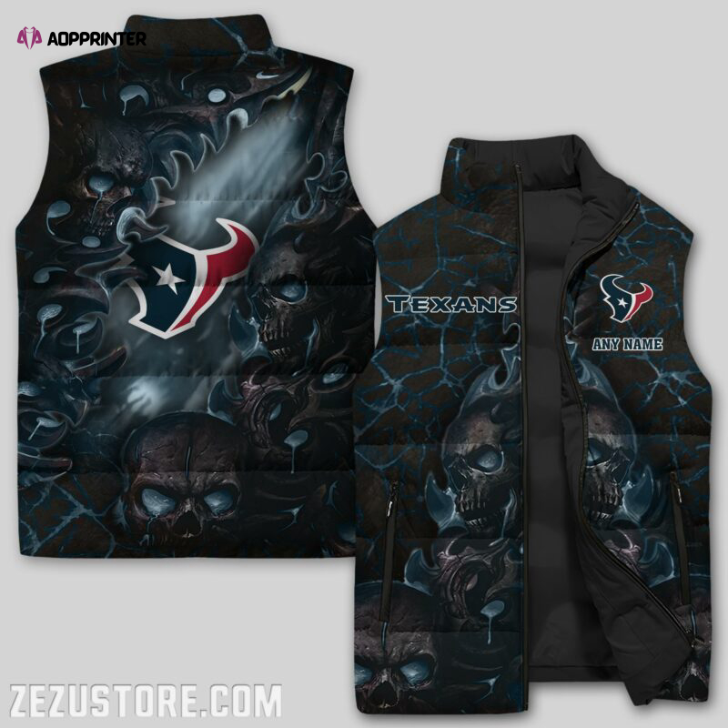 Houston Texans NFL Sleeveless Puffer Jacket Custom For Fans Gifts