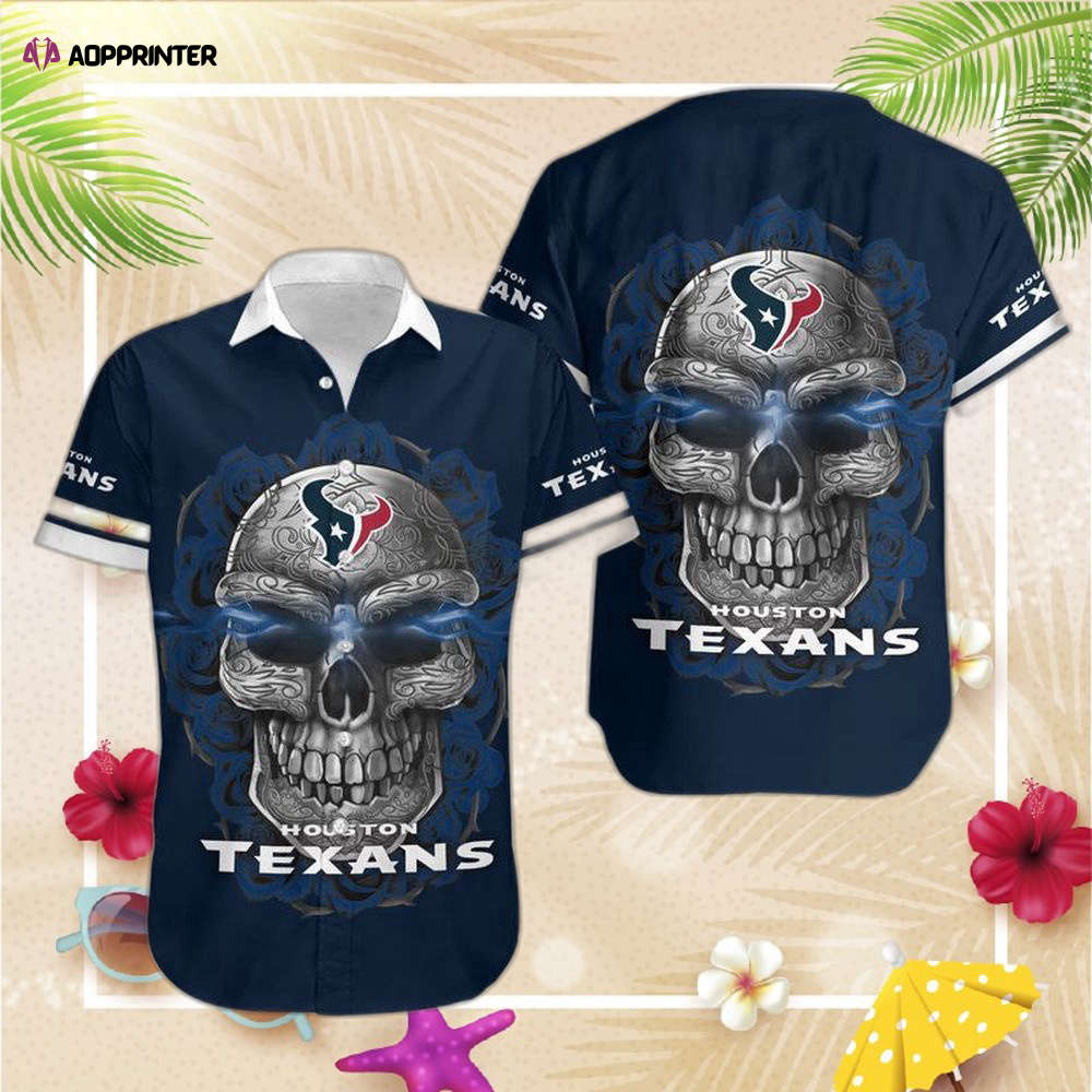 Houston Texans Sugar Skull NFL Gift For Fan Hawaiian Graphic Print Sho