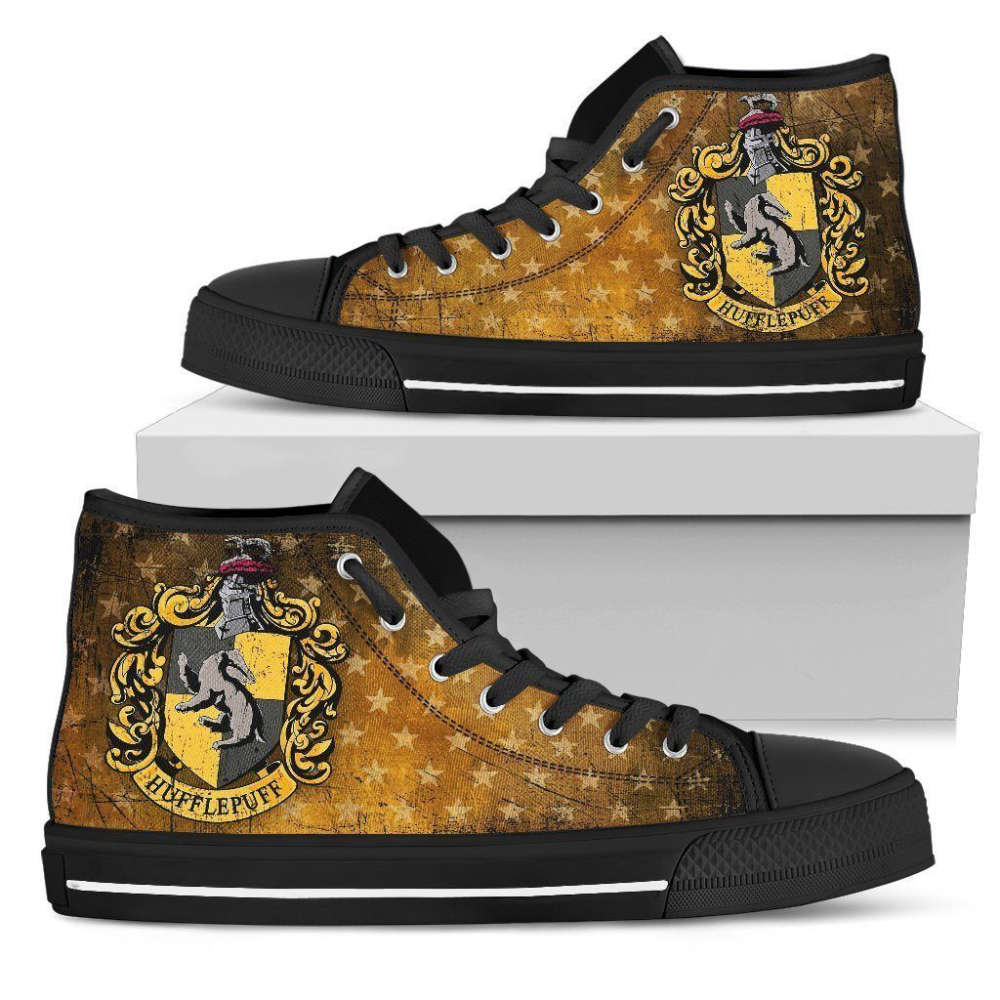 Hufflepuff High Top Shoes Custom For Fans Harry Potter