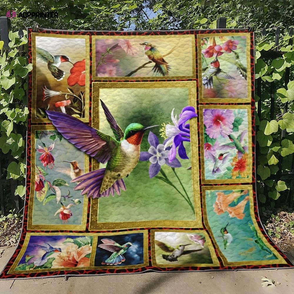 Hummingbird Quilt Blanket NTH230701