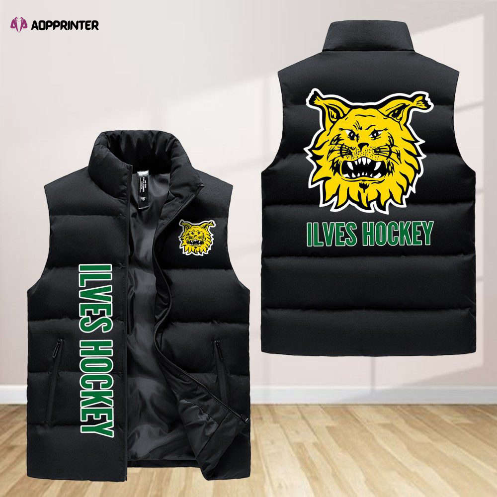 Ilves Hockey Sleeveless Puffer Jacket Custom For Fans Gifts