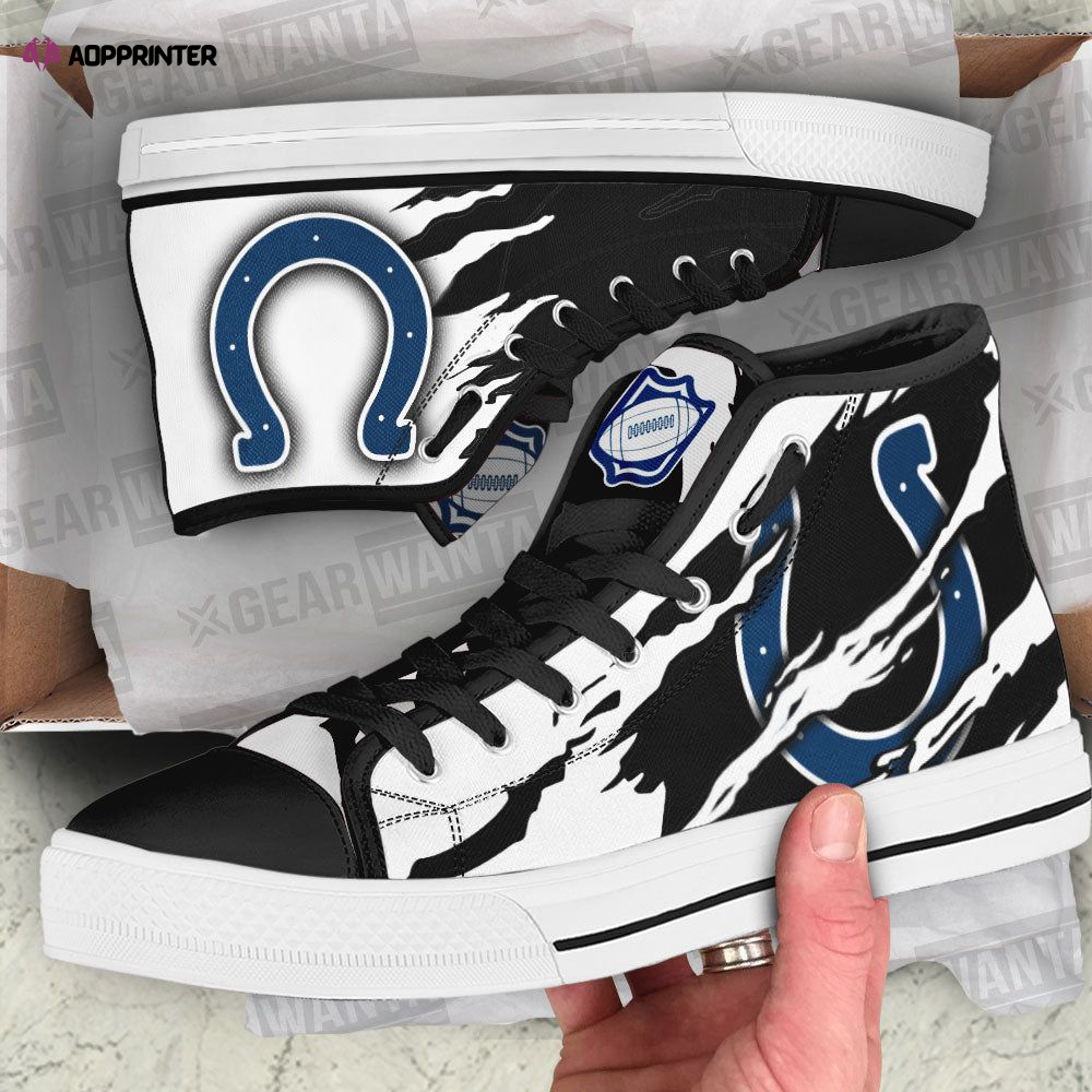 Indianapolis Colts High Top Shoes Custom For Fans