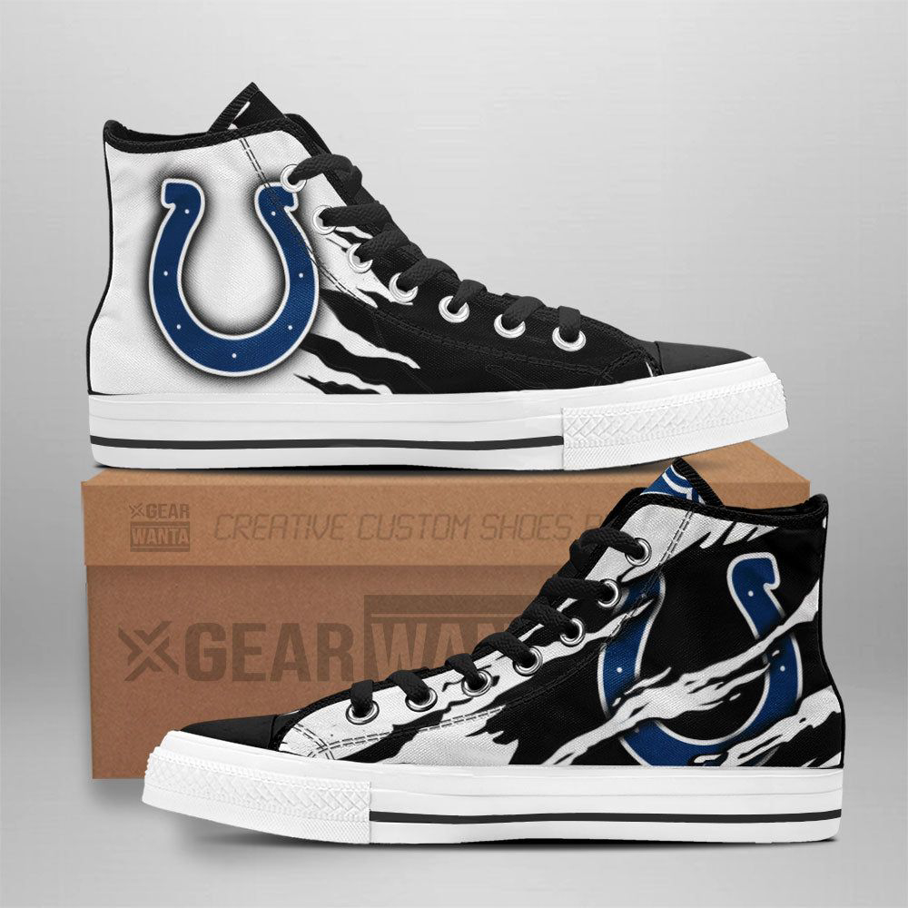 Indianapolis Colts High Top Shoes Custom For Fans