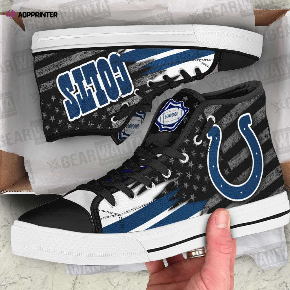 Indianapolis Colts High Top Shoes Custom For Fans