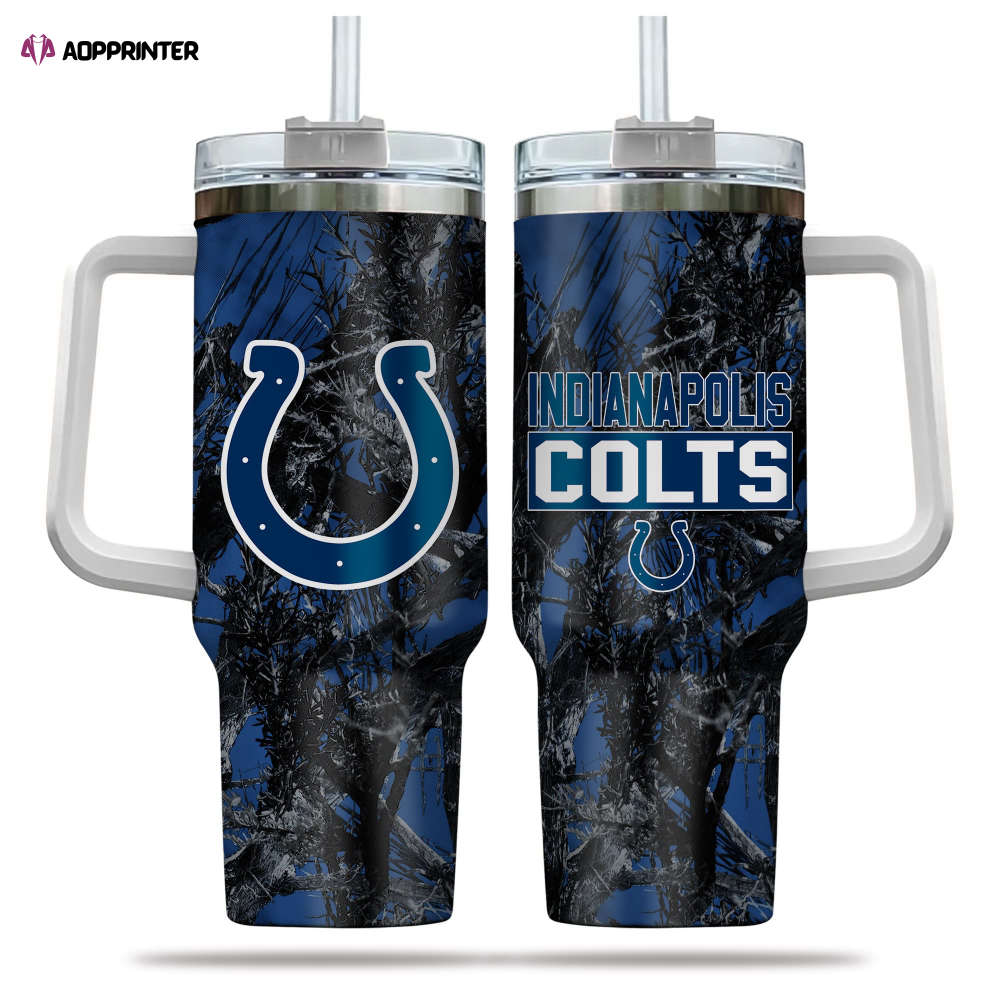 Indianapolis Colts NFL Hunting Personalized Stanley Tumbler 40oz