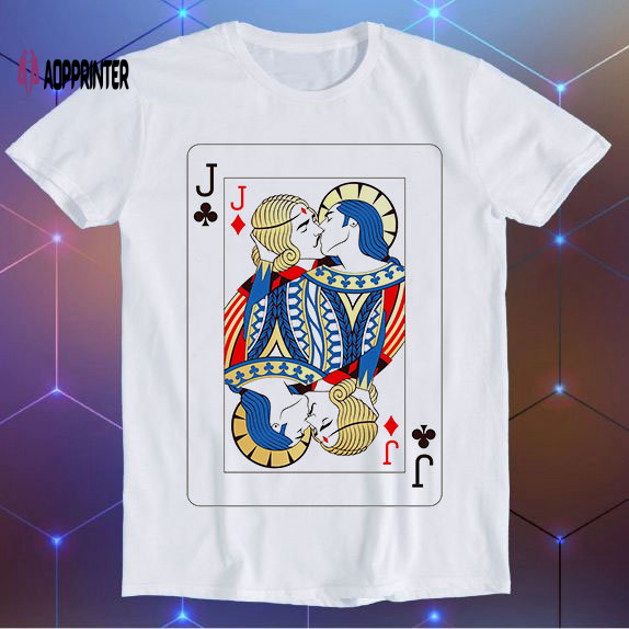 Jack Playing Card Super Cool GAY Pride Rainbow Spade Diamond Funny Gift T Shirt E1174