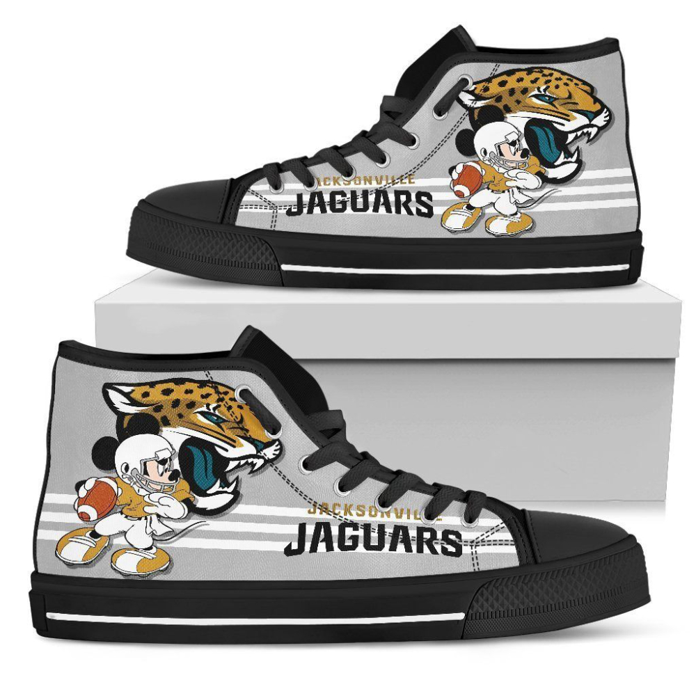 Jacksonville Jaguars High Top Shoes Custom Mickey For Fans