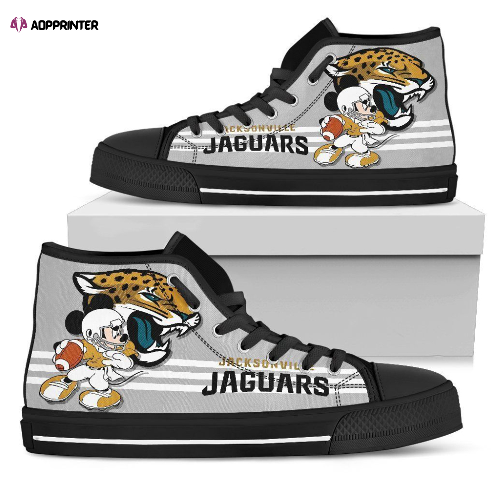 Jacksonville Jaguars High Top Shoes Custom Mickey For Fans