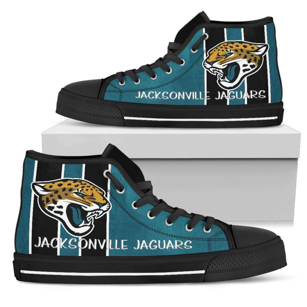 Jacksonville Jaguars NFL Football Custom Canvas High Top Shoes