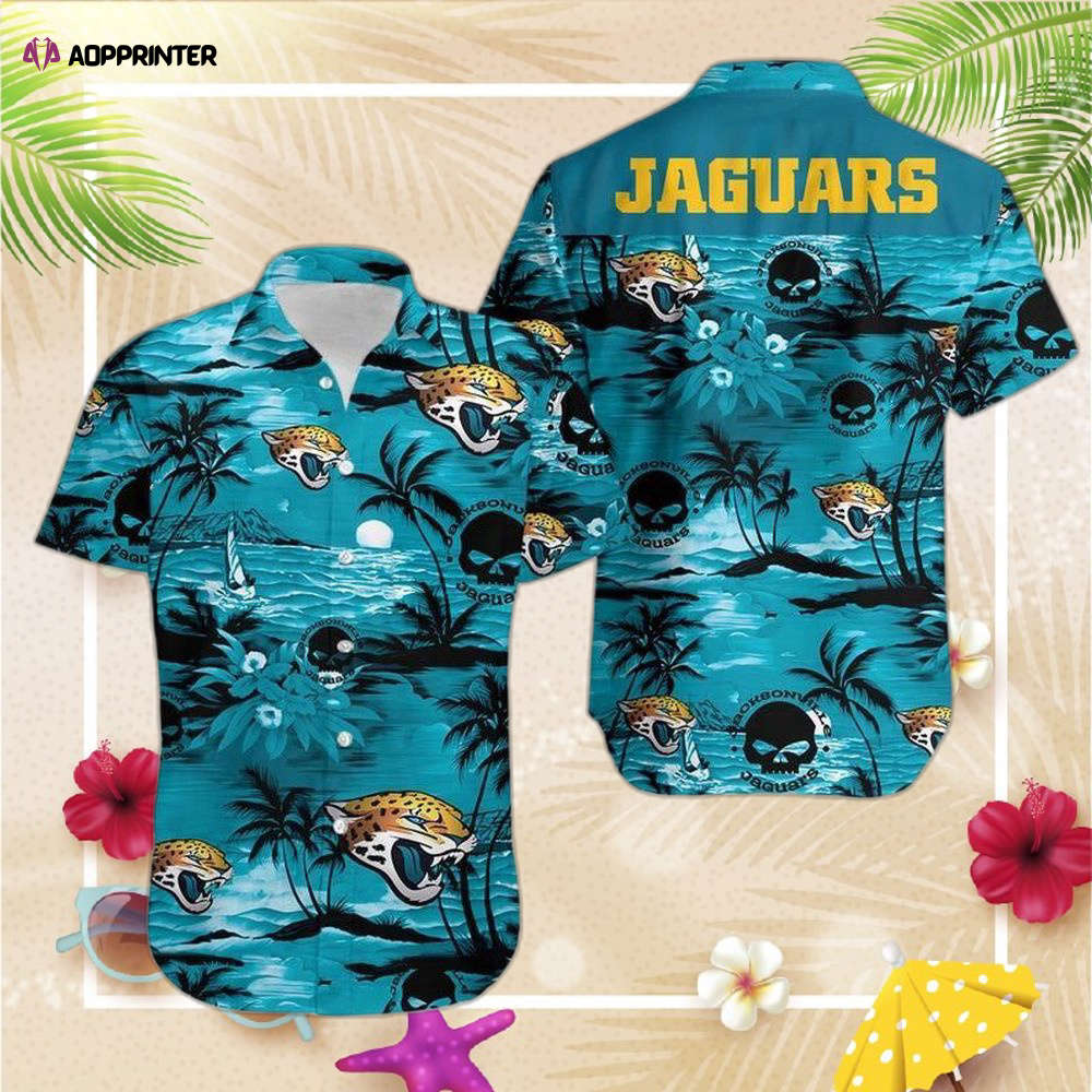 Jacksonville Jaguars NFL Football Hawaiian   Short Sleeve