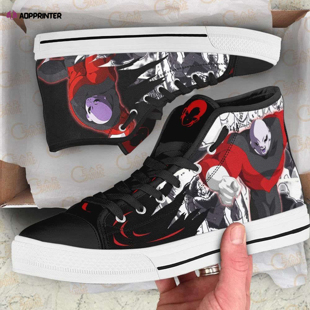 Jiren High Top Canvas Shoes Custom Dragon Ball Anime For Fans