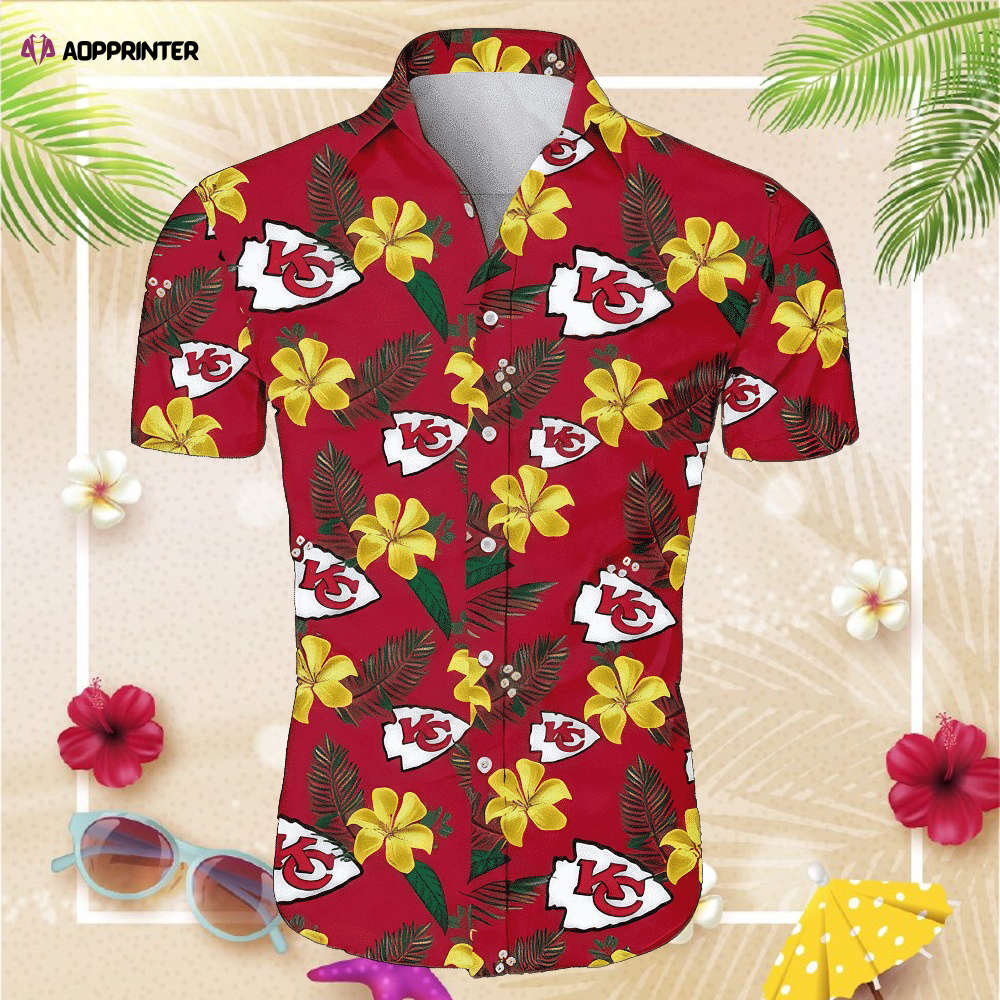 Kansas City Chiefs KCC Tropical Flower Hawaiian Shirt Gift For Fans NFL