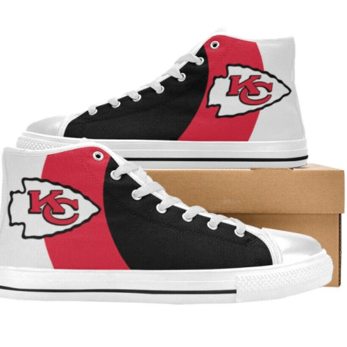 Kansas City Chiefs NFL Custom Canvas High Top Shoes