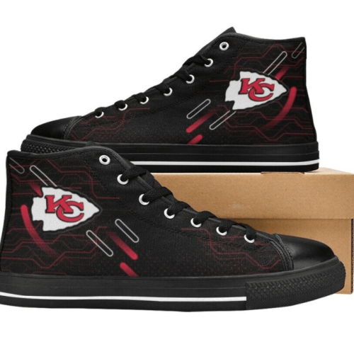 Kansas City Chiefs NFL Custom Canvas High Top Shoes