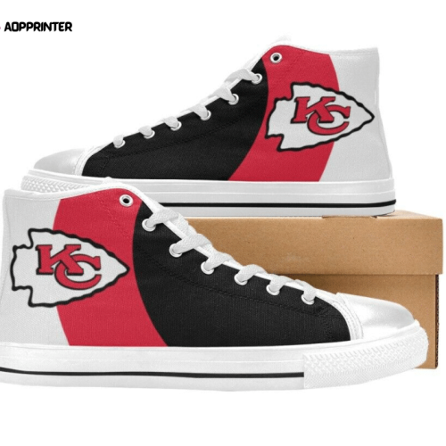 Kansas City Chiefs NFL Custom Canvas High Top Shoes