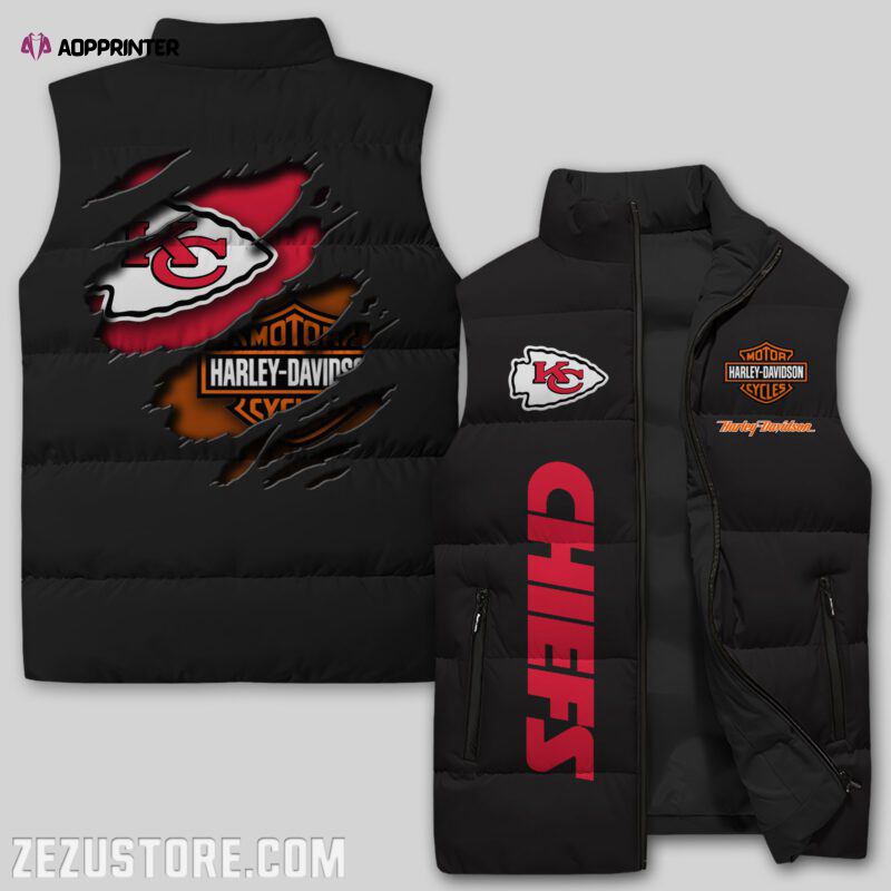 Kansas City Chiefs NFL Sleeveless Puffer Jacket Custom For Fans Gifts