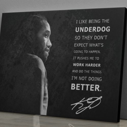 Kawhi Leonard Poster Quote Los Angeles Clippers Canvas Unique Design Wall Art Print Hand Made Ready to Hang Custom Design